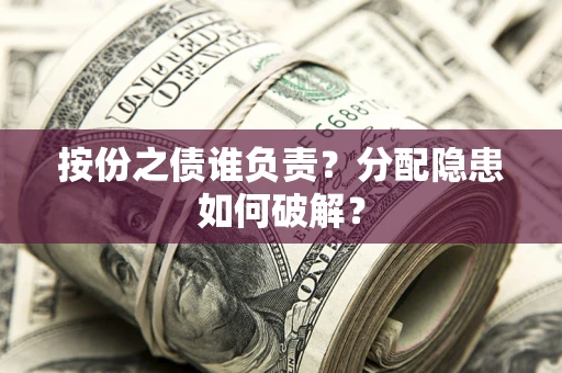 武汉按份之债谁负责？分配隐患如何破解？