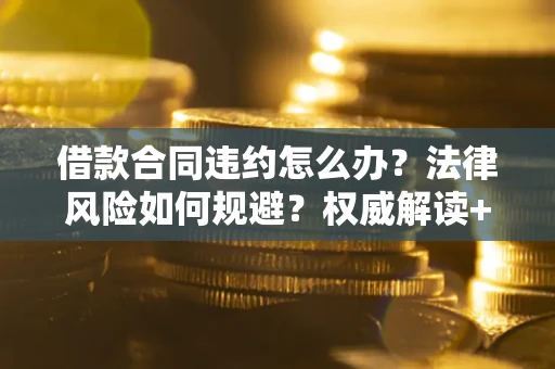 武汉借款合同违约怎么办？法律风险如何规避？权威解读+实用指南
