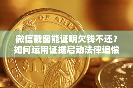 武汉微信截图能证明欠钱不还？如何运用证据启动法律追偿程序？