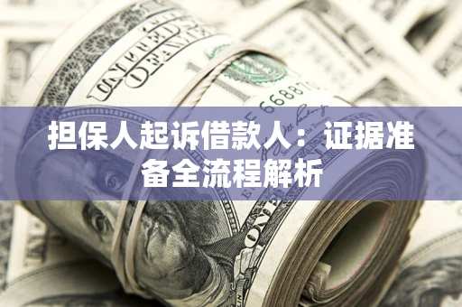 武汉担保人起诉借款人：证据准备全流程解析