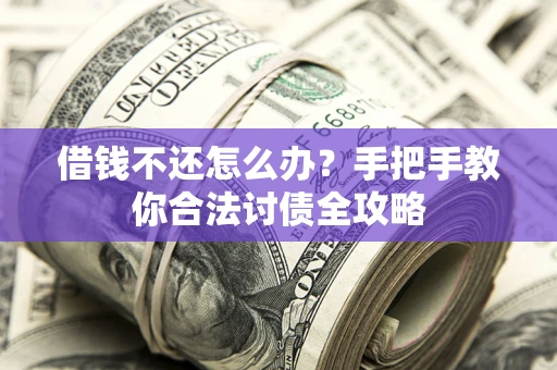 武汉借钱不还怎么办？手把手教你合法讨债全攻略