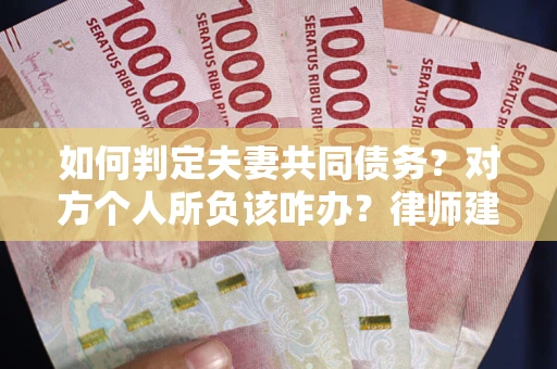 武汉如何判定夫妻共同债务？对方个人所负该咋办？律师建议