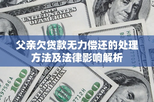 武汉父亲欠贷款无力偿还的处理方法及法律影响解析