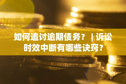 武汉如何追讨逾期债务？ | 诉讼时效中断有哪些诀窍？