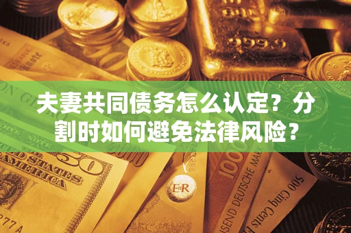武汉夫妻共同债务怎么认定？分割时如何避免法律风险？