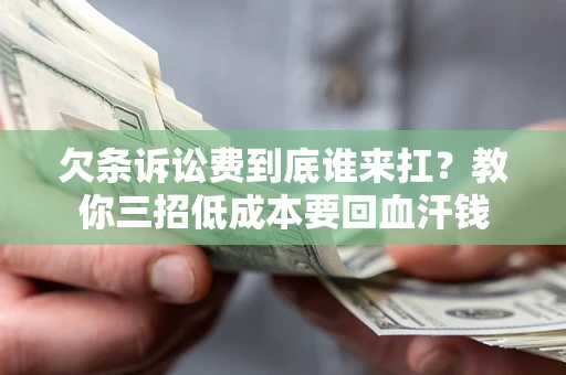 武汉欠条诉讼费到底谁来扛？教你三招低成本要回血汗钱